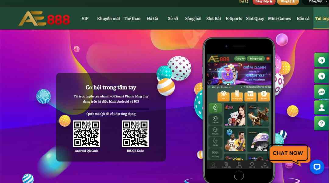 Tải app AE888 để nắm cơ hội giải trí kinh điển trong tầm tay