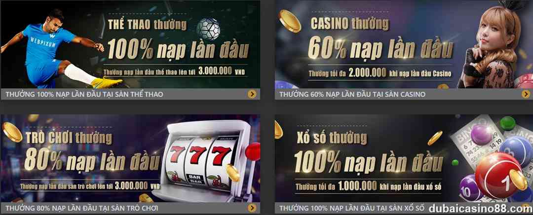 Dubai Casino với kho game đa dạng 